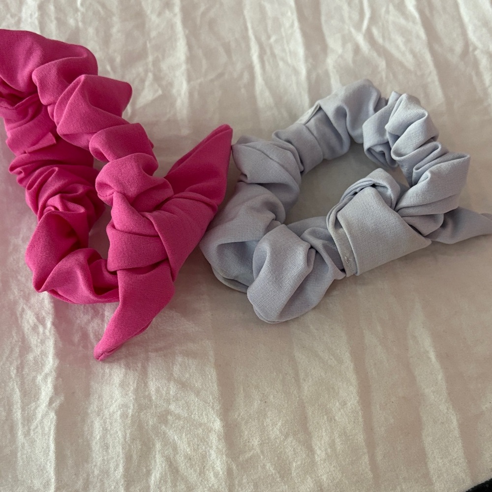 lululemon athletica Pink and Light Purple Scrunchies